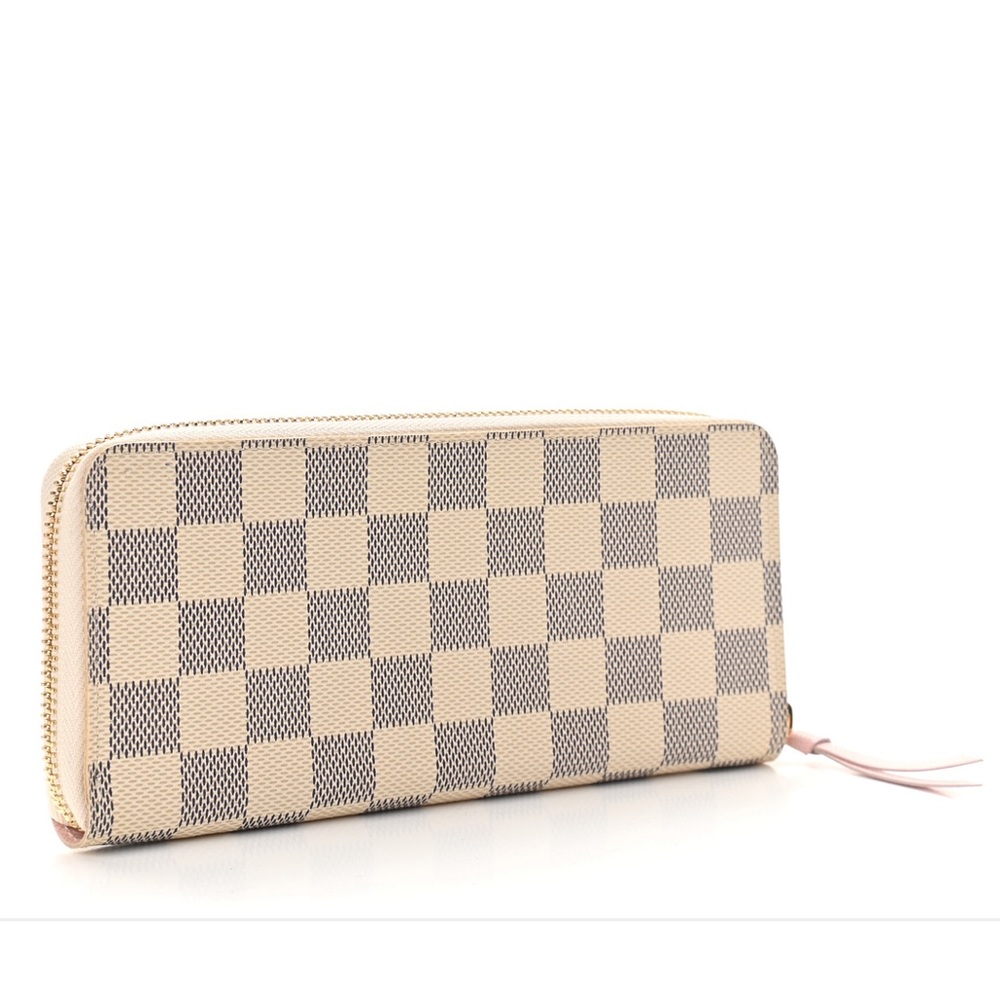 Louis Vuitton Clemence rose ballerine wallet